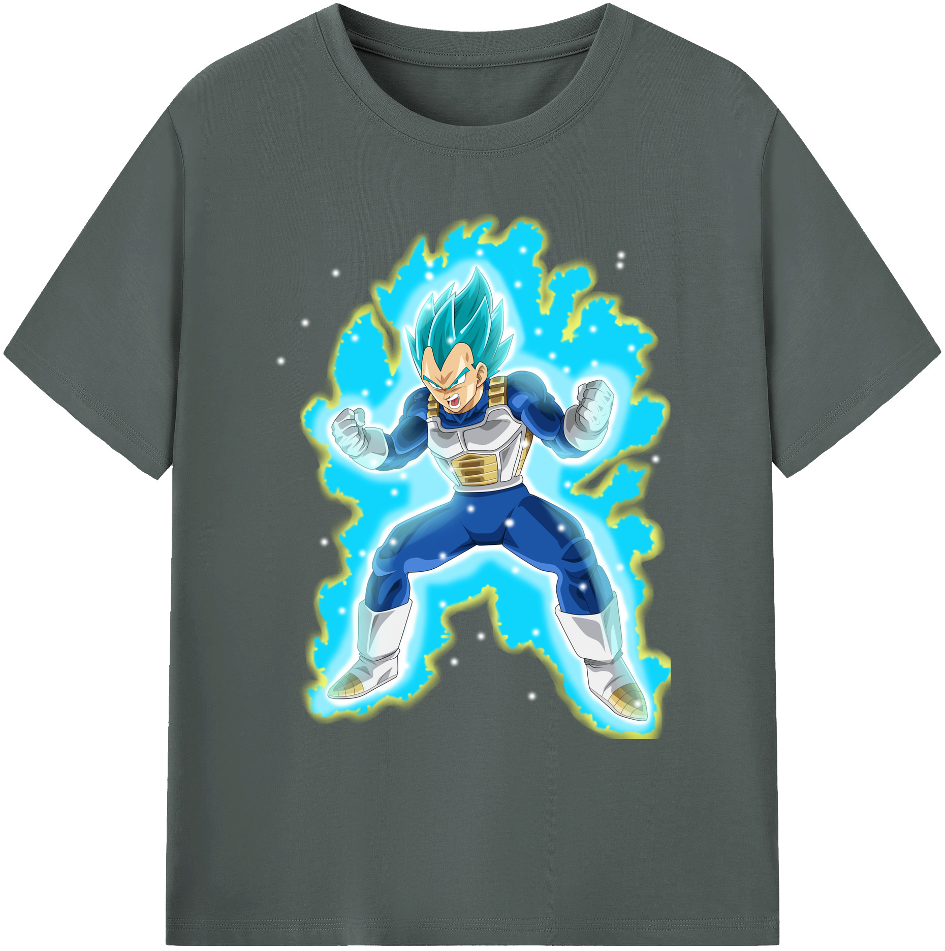 （画像用） ドラゴンボール ベジータ四世（Bejīta Yonsei）DRAGON BALL Vegeta IV 綿100％ メンズ半袖Tシャツ｜肌触りやわらか＆通気性